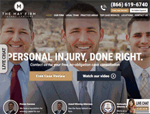 Tablet Screenshot of mayfirm.com